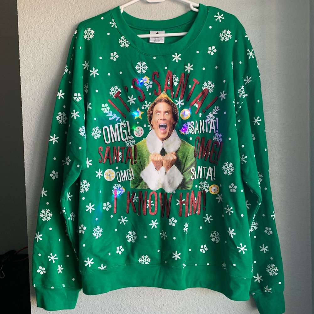 ELF sweater Christmas size XXXL with lights